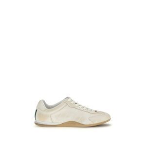 Gucci White Calf Leather Bos Taurus Low Top Women's Sneakers